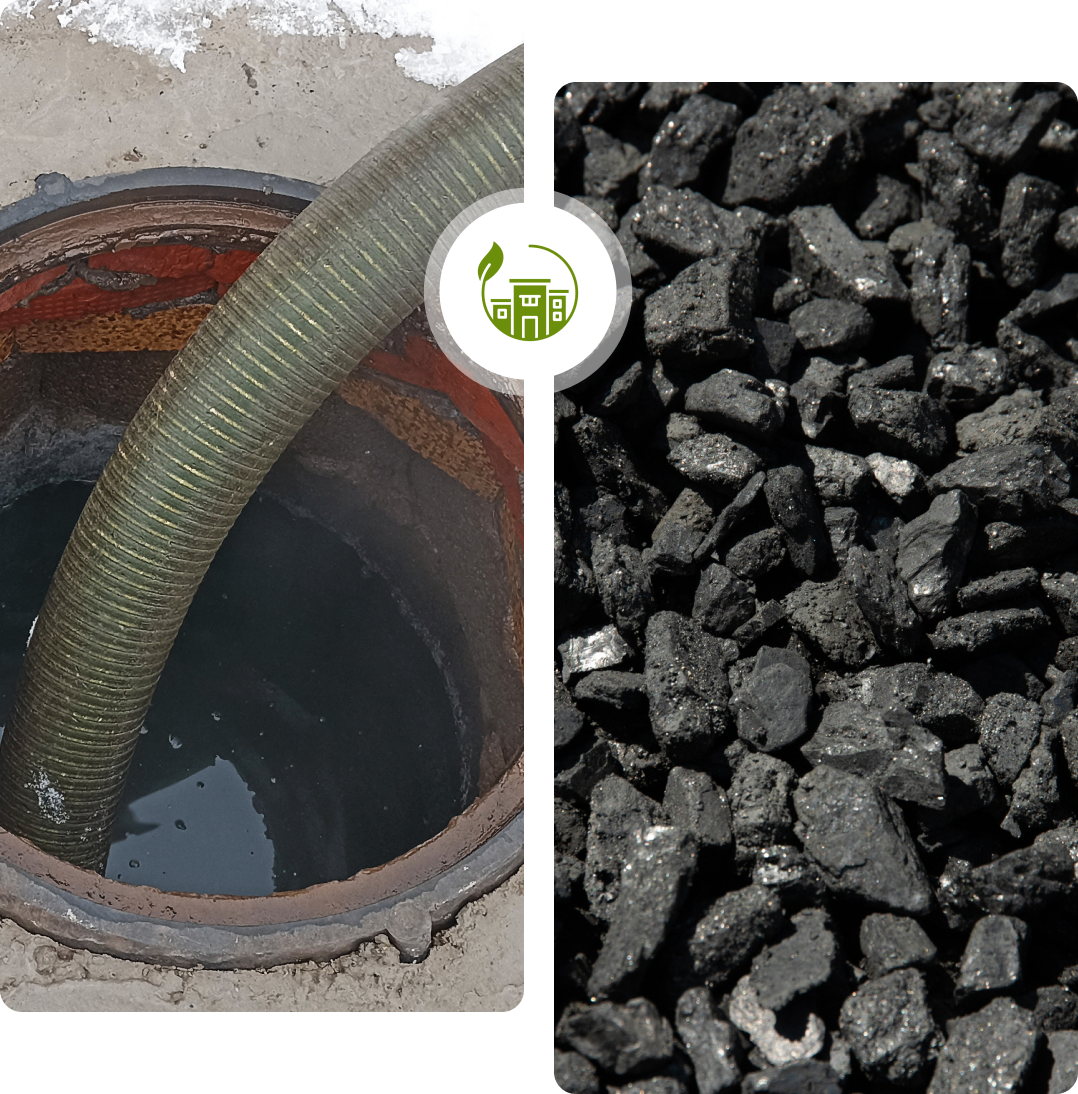 5 A picture of a pipe and some rocks.